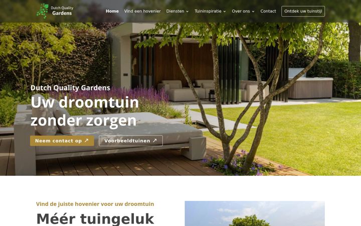 Screenshot di dutchqualitygardens.nl