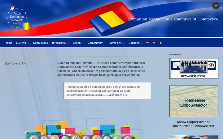 Screenshot di dutchromaniannetwork.nl