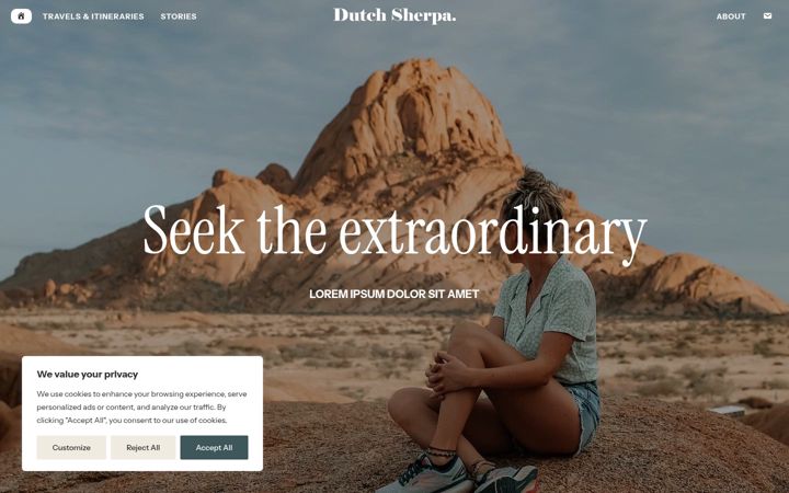 Screenshot of dutchsherpa.com