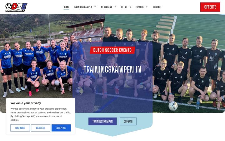 Screenshot di dutchsoccerevents.nl
