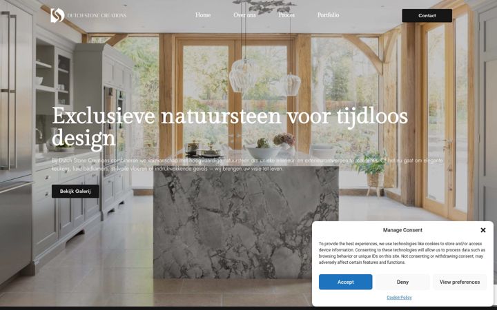 Screenshot di dutchstonecreations.nl