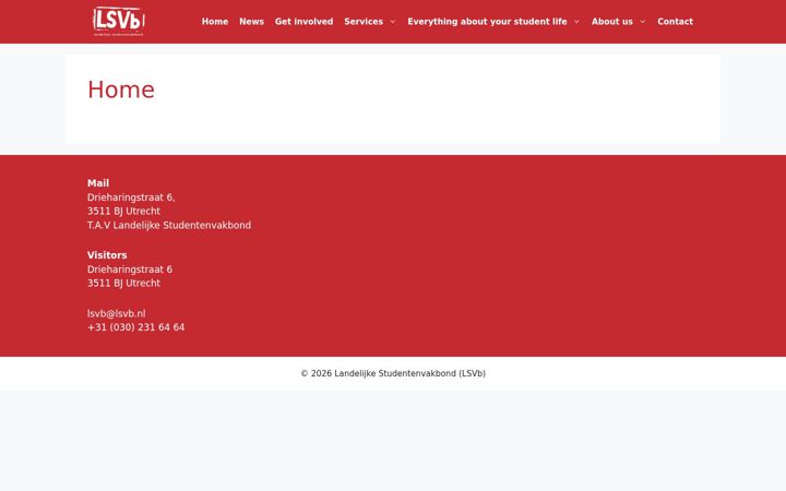 Screenshot di dutchstudentunion.nl