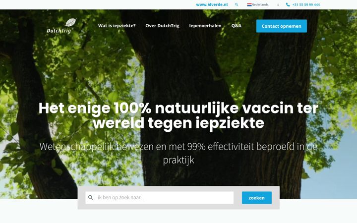 Screenshot di dutchtrig.nl