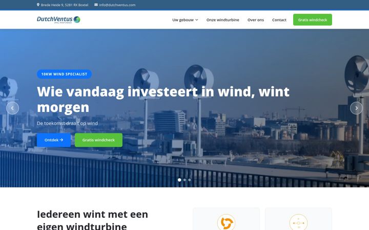Screenshot di dutchventus.nl
