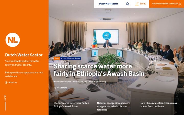 Screenshot of dutchwatersector.com