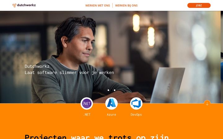 Screenshot di dutchworkz.nl