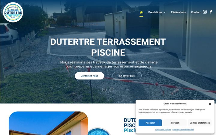 Screenshot von dutertre-terrassement.fr