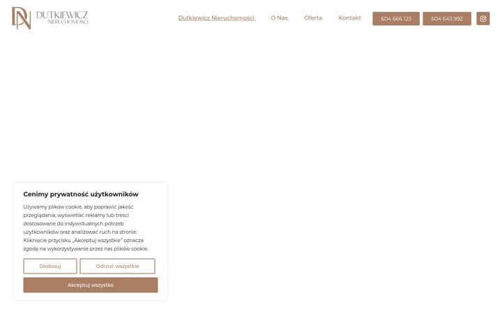 Captura de ecrã de dutkiewicz-nieruchomosci.pl