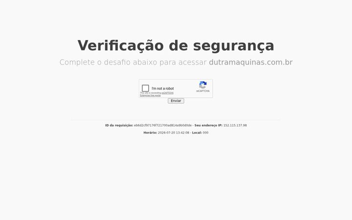Screenshot of dutramaquinas.com.br