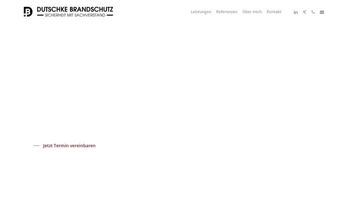 Screenshot of dutschke-brandschutz.de