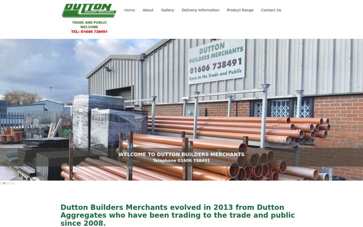 Capture d'écran de duttonbuildersmerchants.co.uk