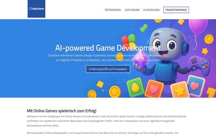 Screenshot of dutyfarm.com