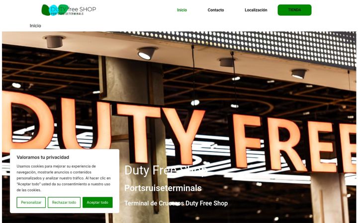 Screenshot of dutyfreeterminales.com