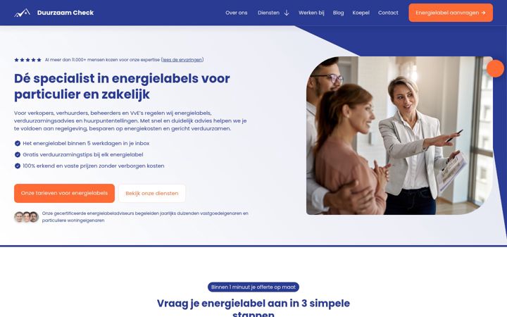 Skærmbillede af duurzaam-check.nl