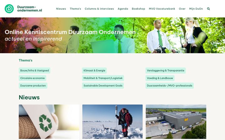 Screenshot of duurzaam-ondernemen.nl