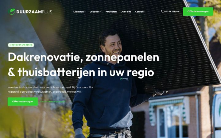 Screenshot di duurzaam-plus.nl