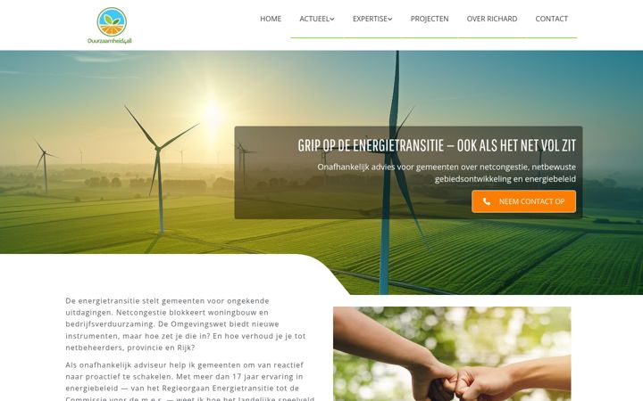 Screenshot of duurzaamheid4all.nl