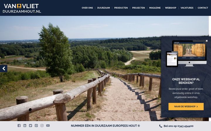 Screenshot di duurzaamhout.nl