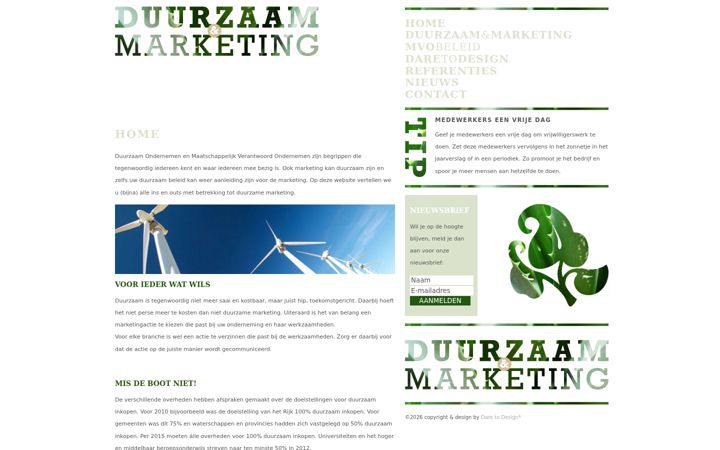 Screenshot di duurzaammarketing.nl