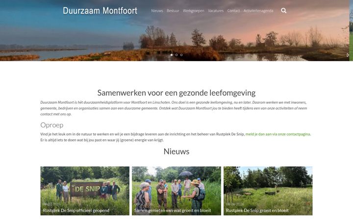 Screenshot di duurzaammontfoort.nl