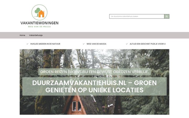 Screenshot di duurzaamvakantiehuis.nl