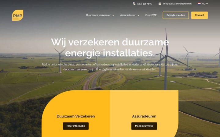Captura de pantalla de duurzaamverzekeren.nl