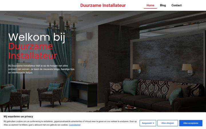 Screenshot di duurzameinstallateur.nl