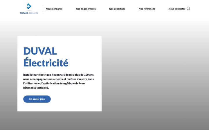 Screenshot of duval-electricite.fr