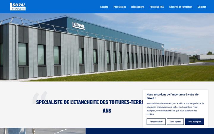 Screenshot von duval-etancheite35.fr