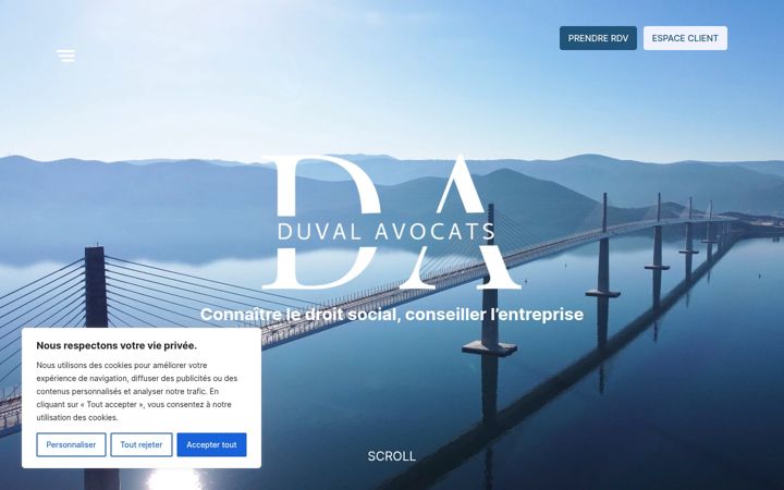 Screenshot von duvalavocats.fr
