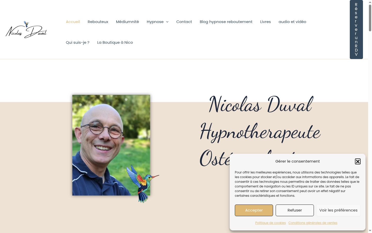 Screenshot des Einwilligungsbanners vor jeglicher Interaktion