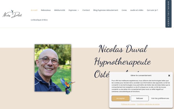 Screenshot von duvalnicolas.fr