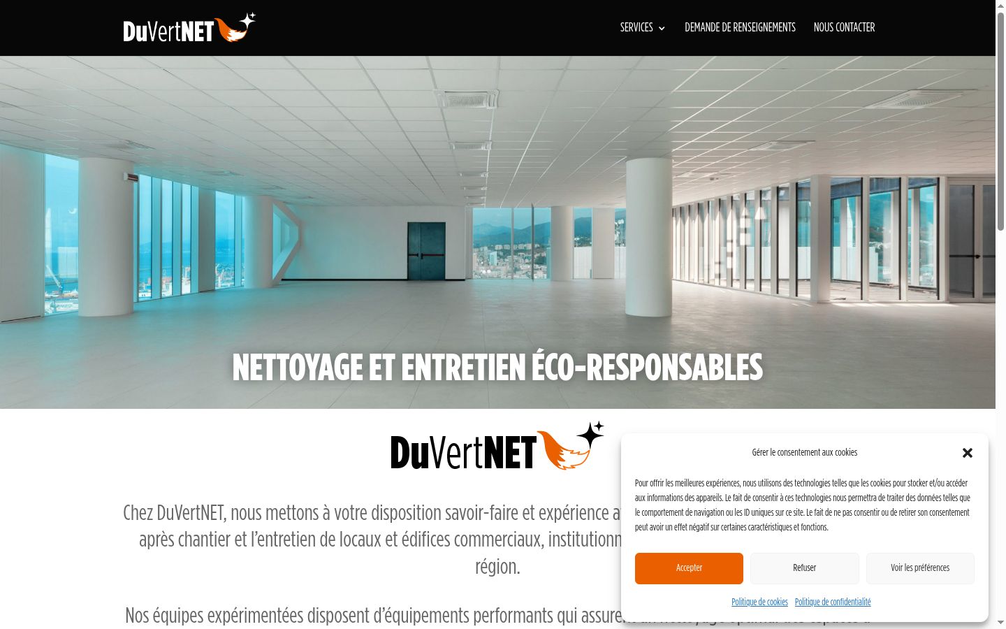 Screenshot tal-banner tal-kunsens muri qabel kwalunkwe interazzjoni
