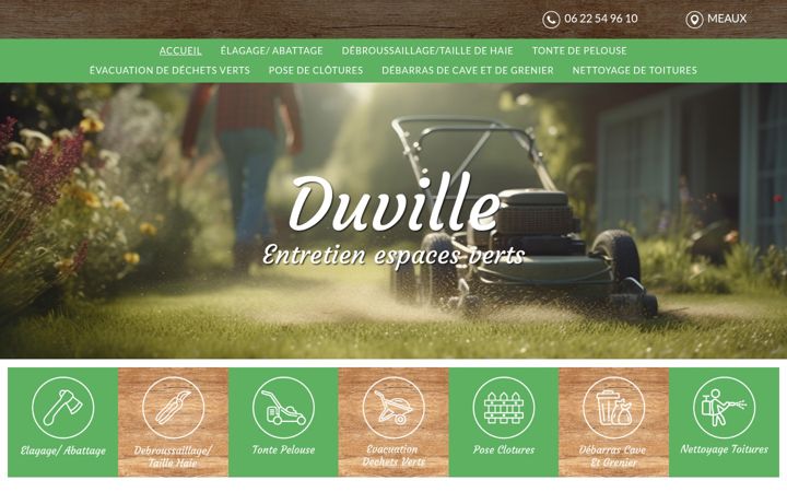 Screenshot of duville-espaces-verts.fr