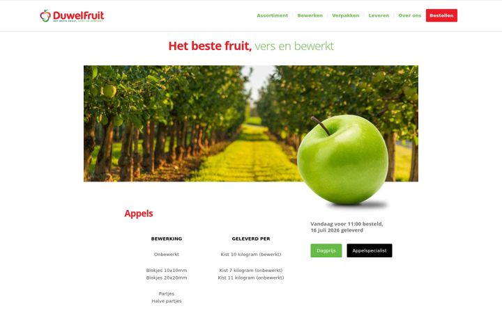 Screenshot ta' duwelfruit.nl