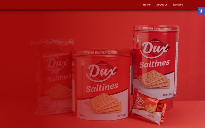Screenshot of duxcrackers.com