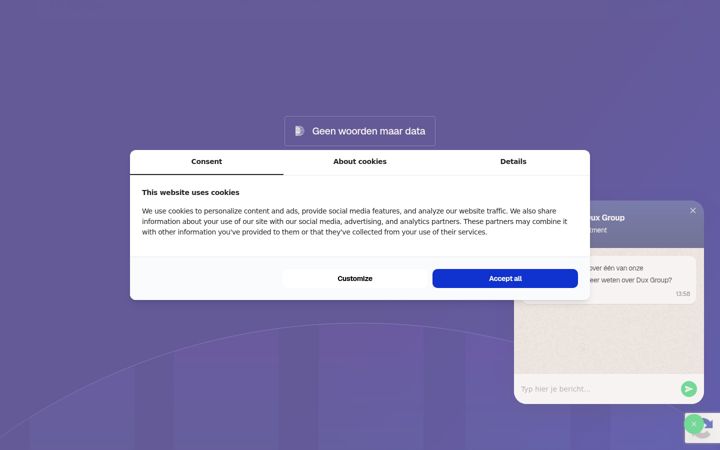 Screenshot di duxgroup.nl