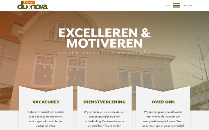 Screenshot di duxnova.nl