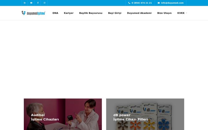 Екранна снимка на duyumed.com.tr