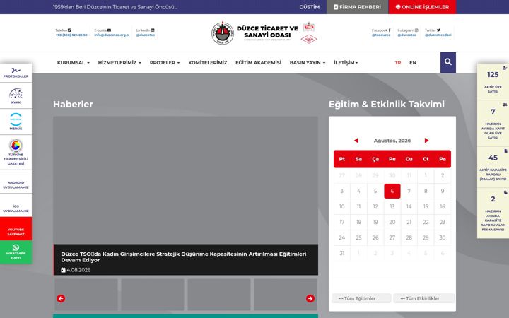 Екранна снимка на duzcetso.org.tr
