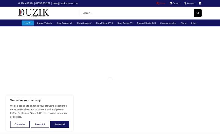 Screenshot of duzikstamps.com