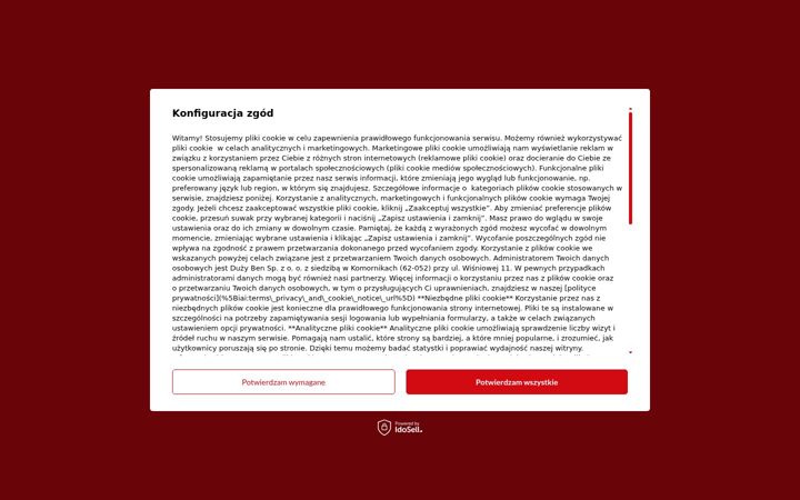 Captura de ecrã de duzyben.pl