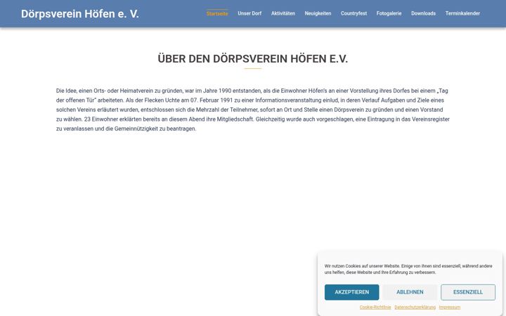 Screenshot of dv-hoefen.de