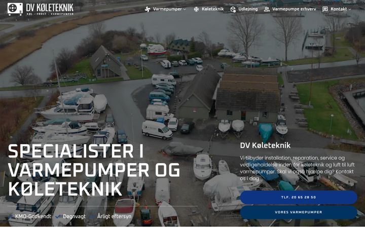 Skjermbilde av dv-koeleteknik.dk