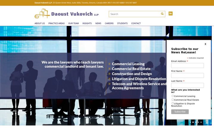 Screenshot of dv-law.com