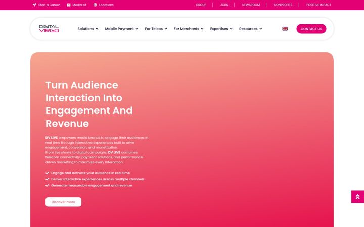 Screenshot of dv-live.com
