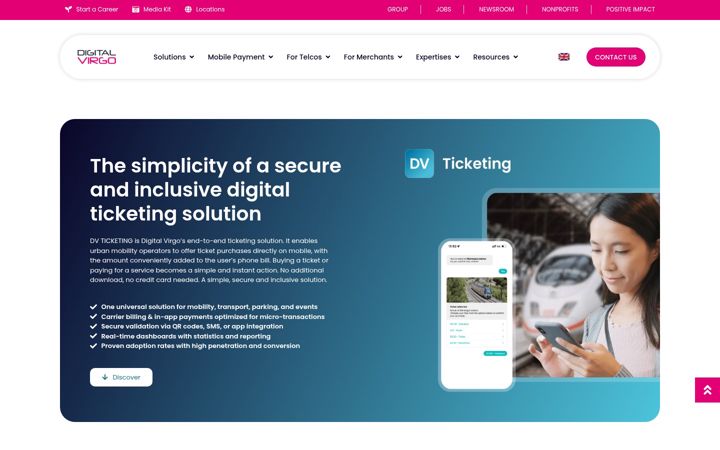 Screenshot of dv-ticketing.com