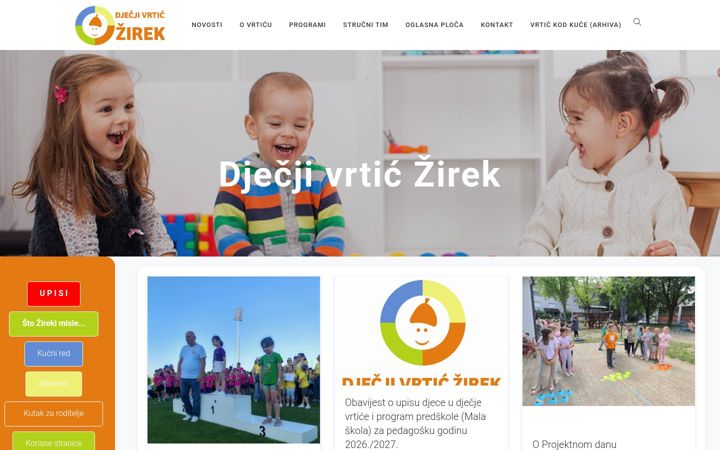 Screenshot of dv-zirek.hr