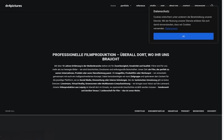 Screenshot of dv4pictures.de