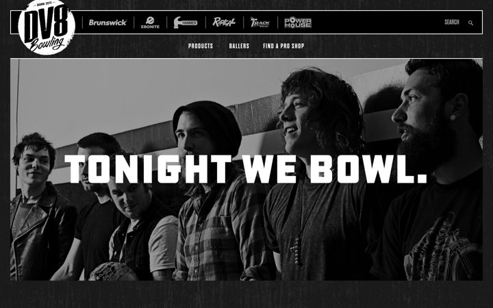 Screenshot of dv8bowling.com